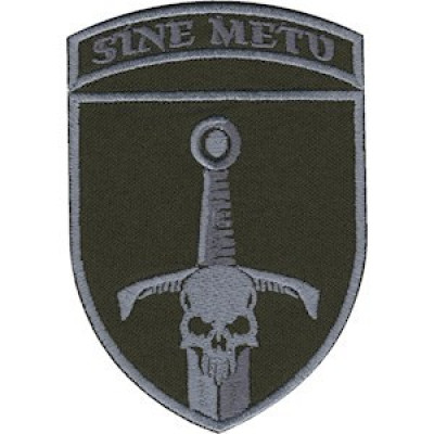 Шеврон 33 ОМБр Sine metu оливковий