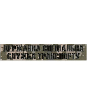 Нашивка Державна спеціальна служба транспорту (ДССТ) піксель