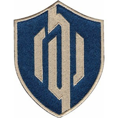 Шеврон 141 ОМБр синій
