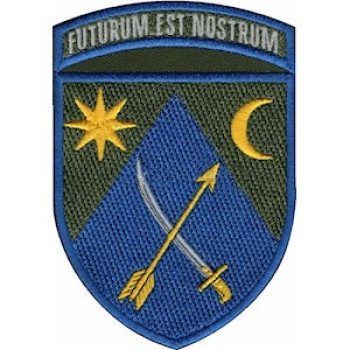 Шеврон 151 ОМБр Futurum est nostrum цветной