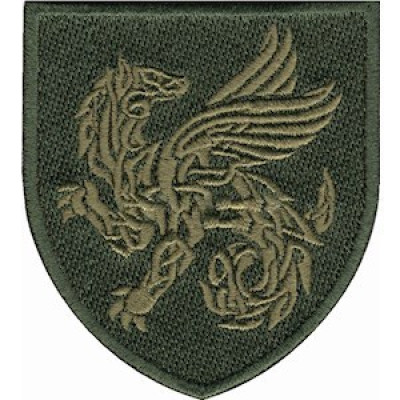 Шеврон 158 ОМБр оливковий