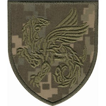 Шеврон 158 ОМБр пиксель