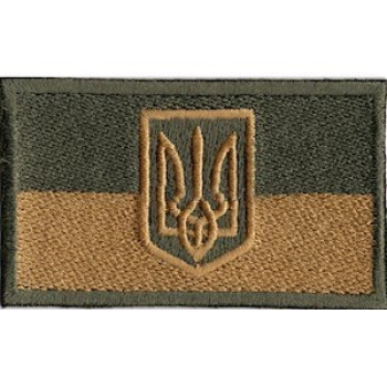 Нашивка флаг Украины на бейсболку койот