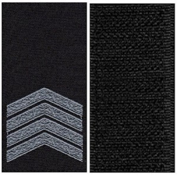 Погон на липучці чорний Старший сержант