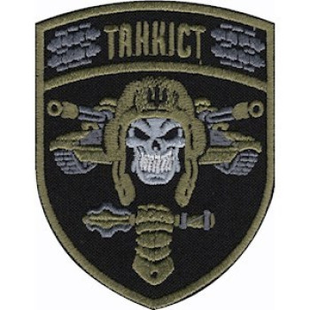 Шеврон Танкист черный