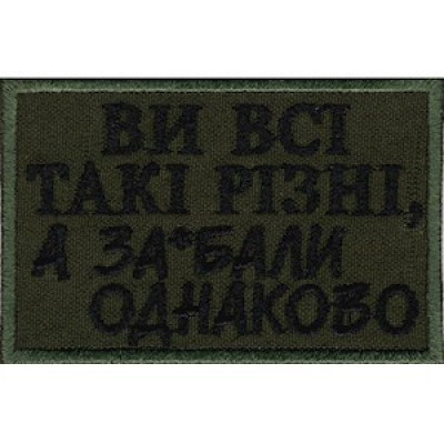 Нашивка Ви всі такі різні...