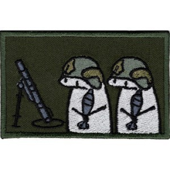 Шеврон флорки мінометники олива