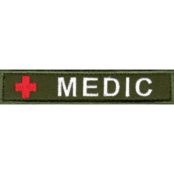 Нашивка нагрудна (планка) Medic (Медик) оливкова