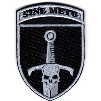 Шеврон 33 ОМБр Sine metu черный
