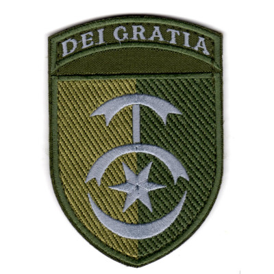 Шеврон 30 ОМБр DEI GRATIA оливковий