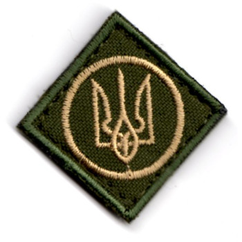 Кокарда ромб оливкова без липучки